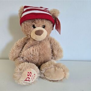 Aeropostale Gund Striped Red and Tan Teddy Bear 2013